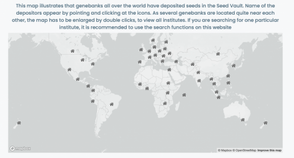 Países que han mandado semillas a la Bóveda Global